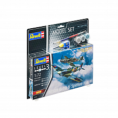 Revell - Model Set Bf109G-10/Spitfire Mk.V - 1:72 - 76 Teile 306001