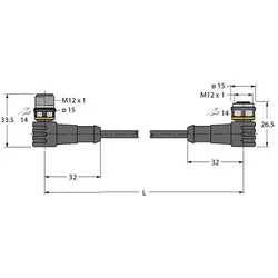 Turck PVC-Kabelmantel WSC WKC 572-1M