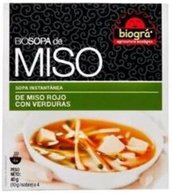 Biogra Misosuppe mit Gemüse 4 x 40 gr