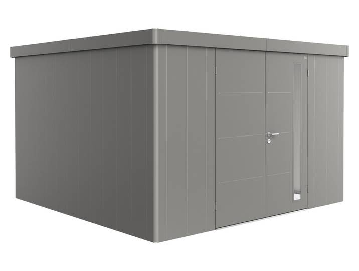 Biohort Gerätehaus Neo 4D Quarzgrau Doppeltüre