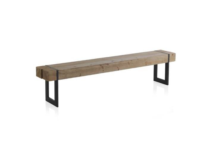 Banc en bois avec pieds en métal - REF. 8009