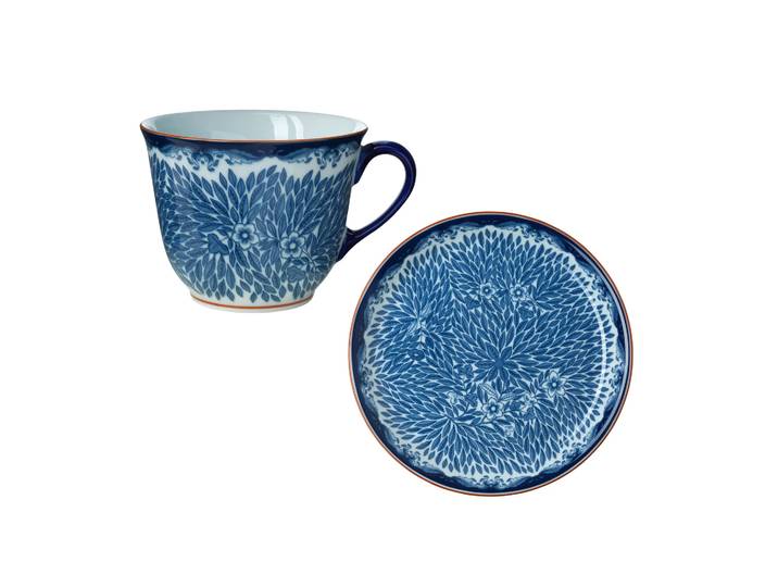 Rörstrand Mug 40 cl assiette Ø20 cm Ostindia Floris Bleu