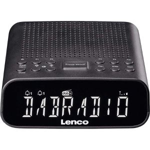 Lenco Radiowecker CR-606BK, DAB+/UKW, zwei Weckzeiten, Bluetooth