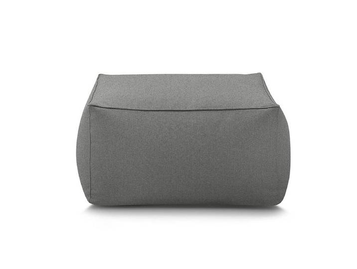 Gartenhocker BOBOCHIC RIVIERA Stoff Dunkelgrau