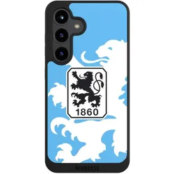 Nivocase Handyhülle für Samsung Galaxy S24 Hülle NIVOpure Case Schwarz Offizielles Lizenzprodukt TSV 1860 (Samsung Galaxy S24), Smartphone Hülle, Schwarz