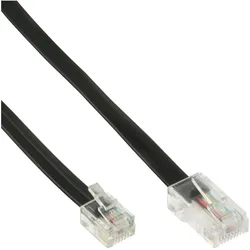 INLINE Modularkabel, RJ45 zu RJ12 Stecker / Stecker, 6-adrig, 10m