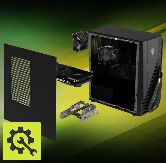 MSI Desktop Mag Infinite E1 14nvl5-104eu-nero