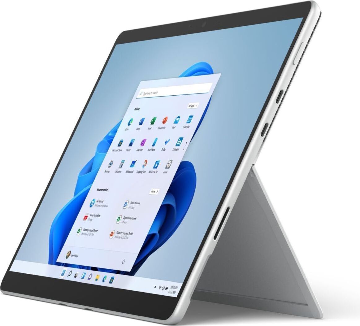 Microsoft Surface Pro 8, 33 cm (13"), 2880 x 1920 Pixel, 512 GB, 16 GB, Windows 11 Pro, Platin