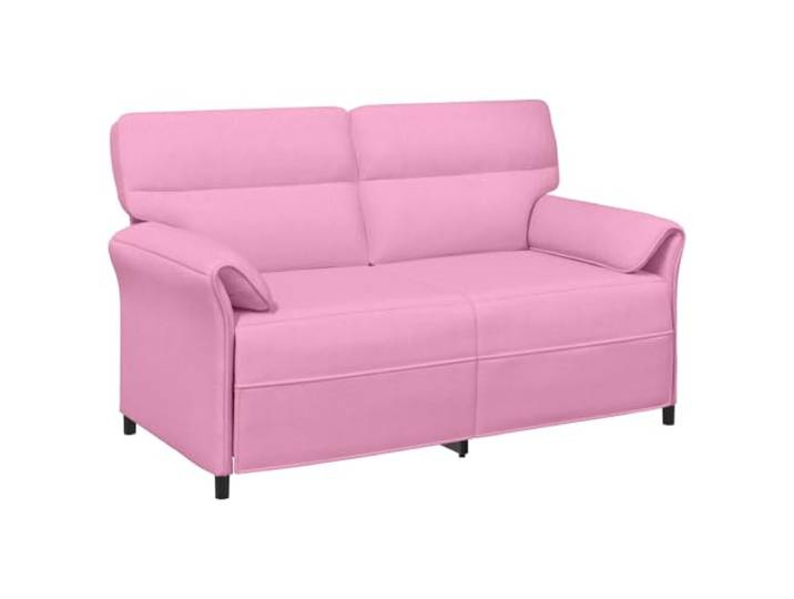 Todiikf Modernes 2-Sitzer Sofa Stoff Couch mit Metallrahmen Bequeme Polstercouch für Wohnzimmer und Gästezimmer mit verstellbaren Armlehnen und stabilen Kunststoffbeinen.