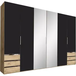 Drehtürenschrank Level 36A mit Spiegel ca.300cm Graphitfarben