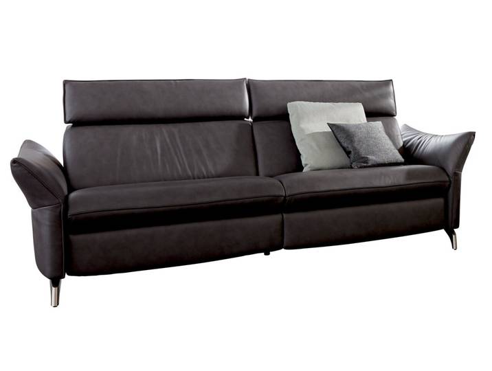 Himolla Sofa 3er PLANOPOLY MOTION, braun, Leder