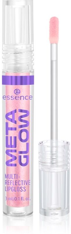 essence META GLOW MULTI-REFLECTIVE holographic effect lip gloss shade 02 Digital Pink 3 ml