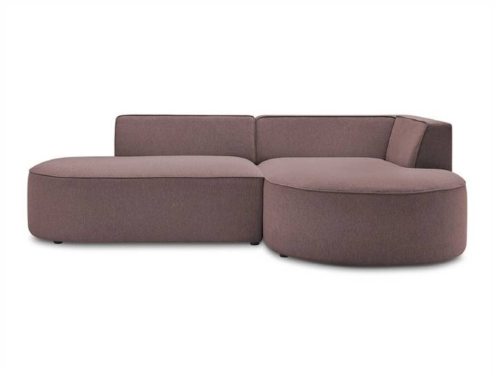 Ecksofa BOBOCHIC ROUSSEAU Stoff chiniert rosa
