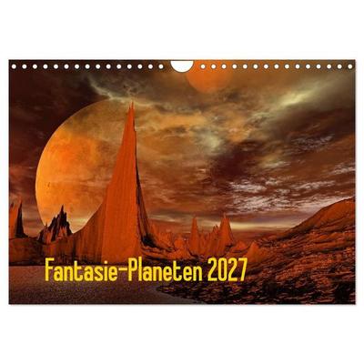 Fantasie-Planeten (Wandkalender 2027 DIN A4 quer), CALVENDO Monatskalender