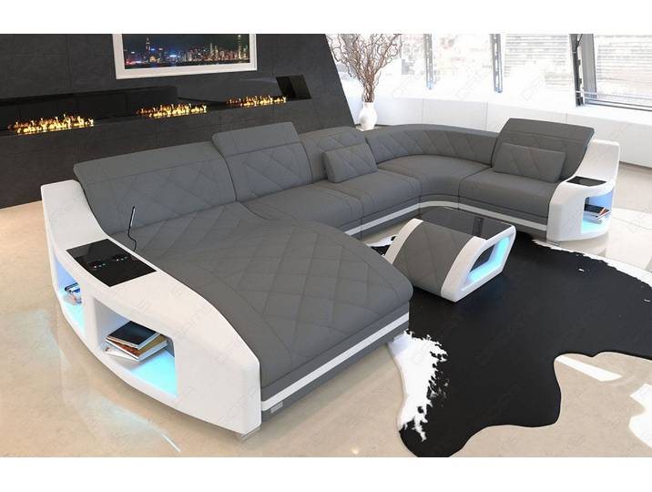 Couchlandschaft Swing U-Form in Stoff