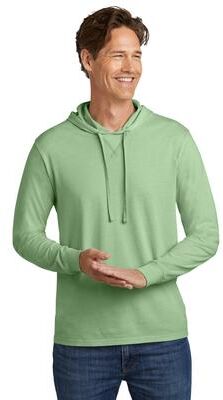 Allmade AL6305 Mineral Dye Organic Cotton Hoodie Top in Lichen Green size Small   Ringspun
