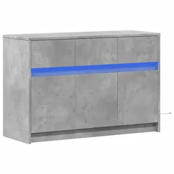 Helloshop26 - Media TV-Möbel Fernsehregal Sideboard Fernseher Esszimmer Wohnzimmer Schlafzimmer mit LED 91 x 34 x 61 cm 02_0026455