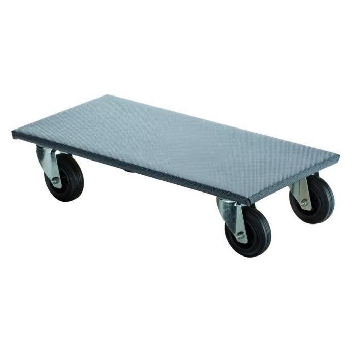 BS Rollen Transportroller Rad-Ø 100 mm 350 kg L600 mm B300 mm Kunststoff mit Rutschschutzbelag (350 kg) (A.-ROLLER.100)