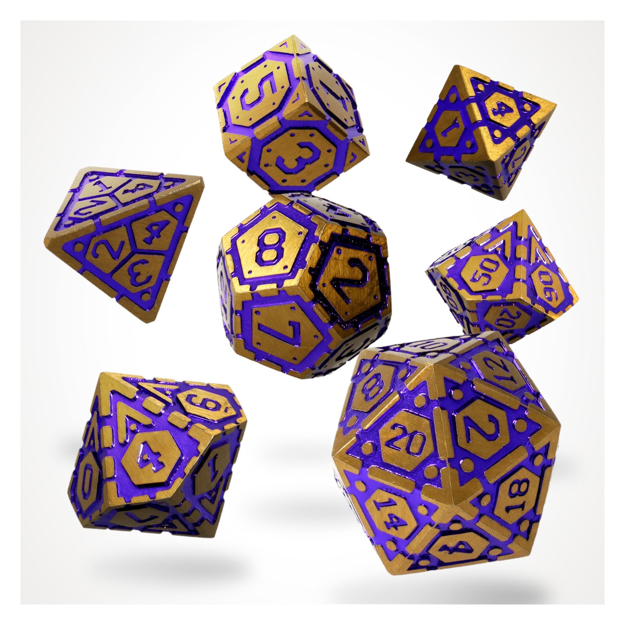 Glass Staff Wiztech Gears Metal RPG Dice Set (70382330)