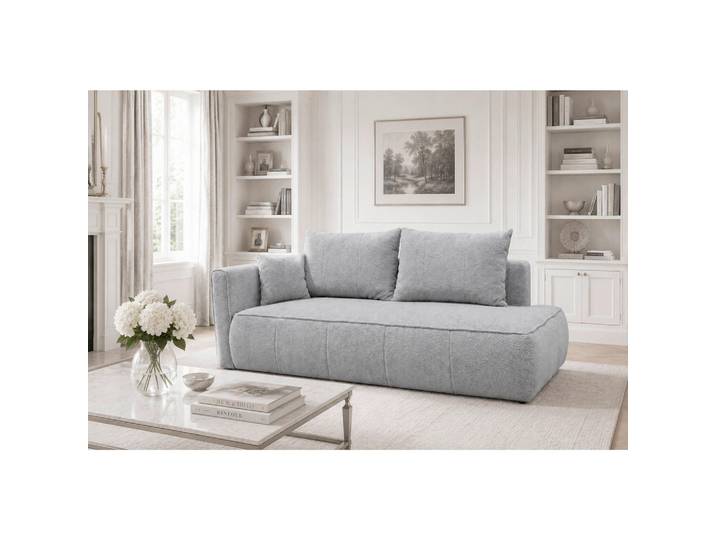 Mid.you Récamiere Hevia, Hellgrau, Kunststoff, Füllung: Schaumstoff, 98x97x235 cm, Wohnzimmer, Sofas & Couches, Sofas, Recamieren