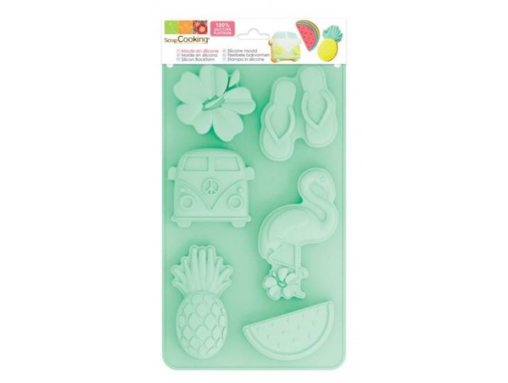 Scrap Cooking Back-/Auflaufform ScrapCooking mintgrün Silikon Eigene Form B 29.5 cm H 3.1 cm