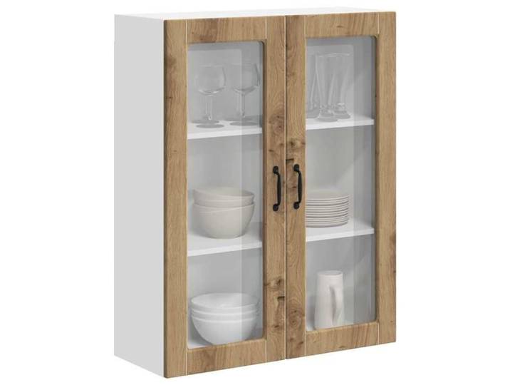 Promo printemps 1 pcs Armoire/Cabinet/Placard - SARAZYJ - meuble de cuisine - Fixation murale - Chêne artisanal 80x31x100 cm -