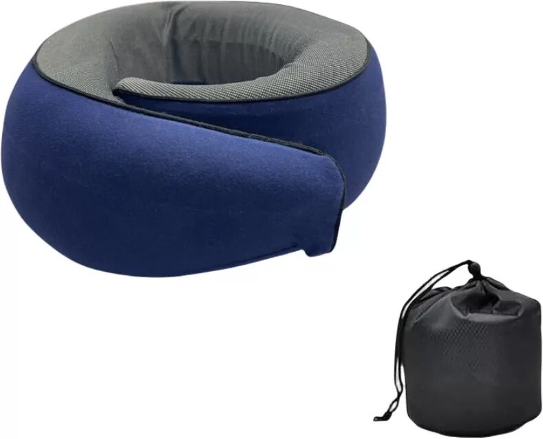 INF Oreiller de nuque portable pour sieste au bureau - Confort et soutien Bleu