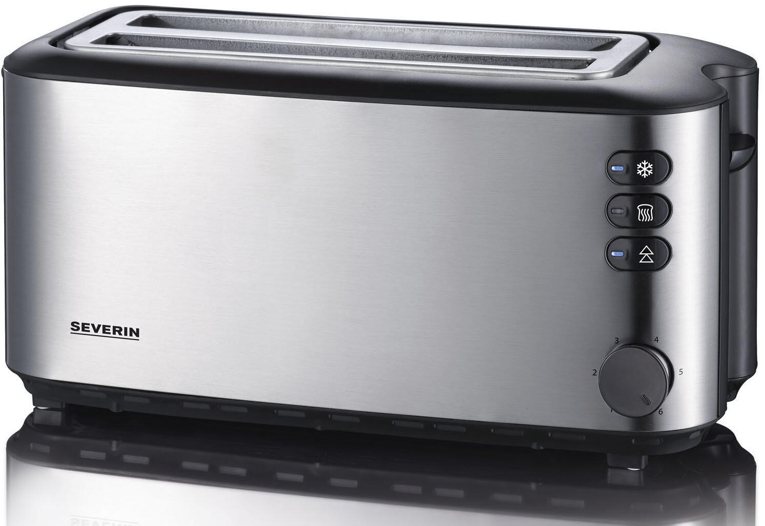 SEVERIN AT 2509 Toaster 1400 W silber/schwarz 2509-000