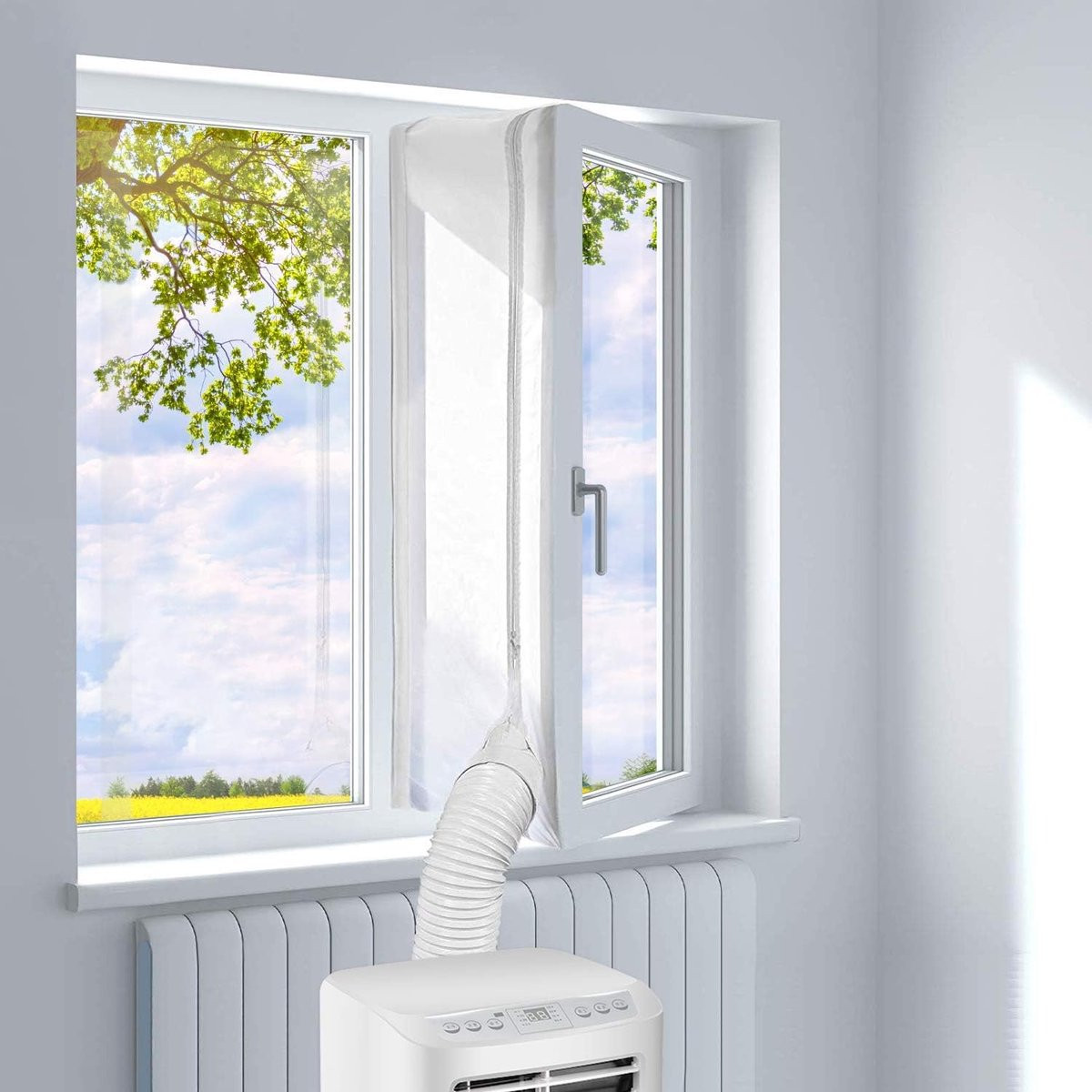 Azalia Raamafdichting voor mobiele airconditioners en dakramen, Wit, 300 cm