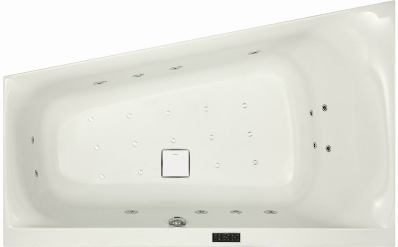 Hoesch Whirlpool iSensi Eck 1900x900 li. Reviva II, weiß/verchromt/Motor li. (3841E.010305002)