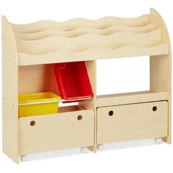 Relaxdays, Kinderregal, Kinderregal (108 x 29 x 88 cm)