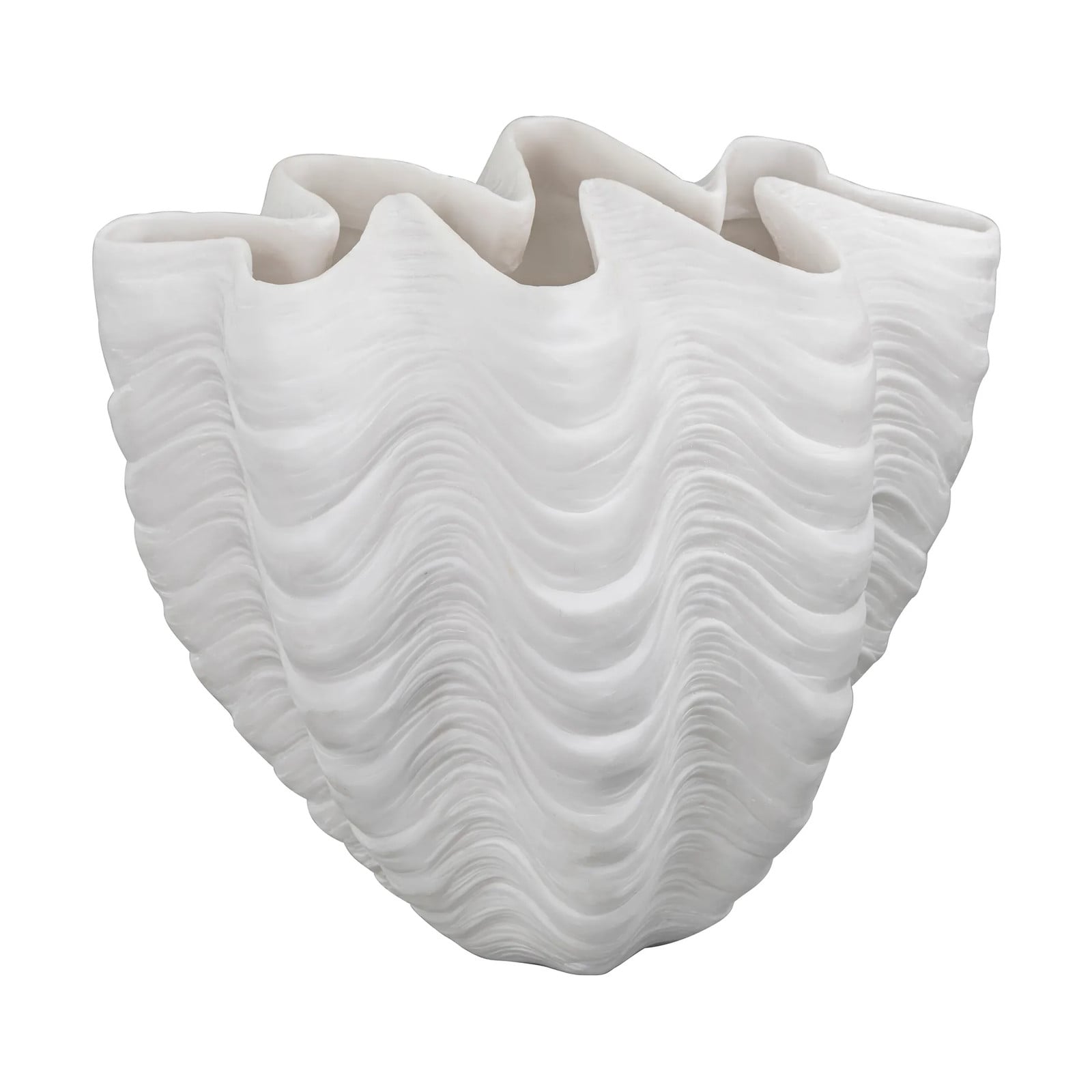 Mette Ditmer Shell vaas Large, wit, Hoogte: 30 cm
