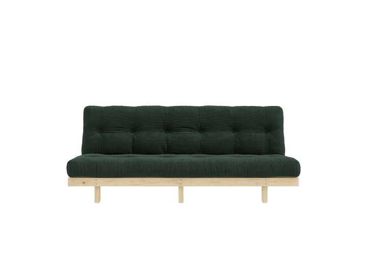 Schlafsofa KARUP DESIGN Lean 200 Schlafsofa, Gästebett, Sofa mit Futonmatratze , grün (seaweed), B:200cm H:73cm T:100cm, Bezug: 100% Polyester, Sofas, Schlafsofa, Inkl. Futonmatratze, Liegefläche 130x200 cm, FSC zertifizierte Kiefer
