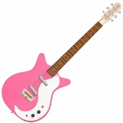 Danelectro Stock 59 Crazy Pink E-Gitarre – Vintage Sound mit Lipstick Pickups