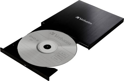 Verbatim DVD-Brenner Extern Retail USB-A (USB 3.2 Gen 1) Schwarz