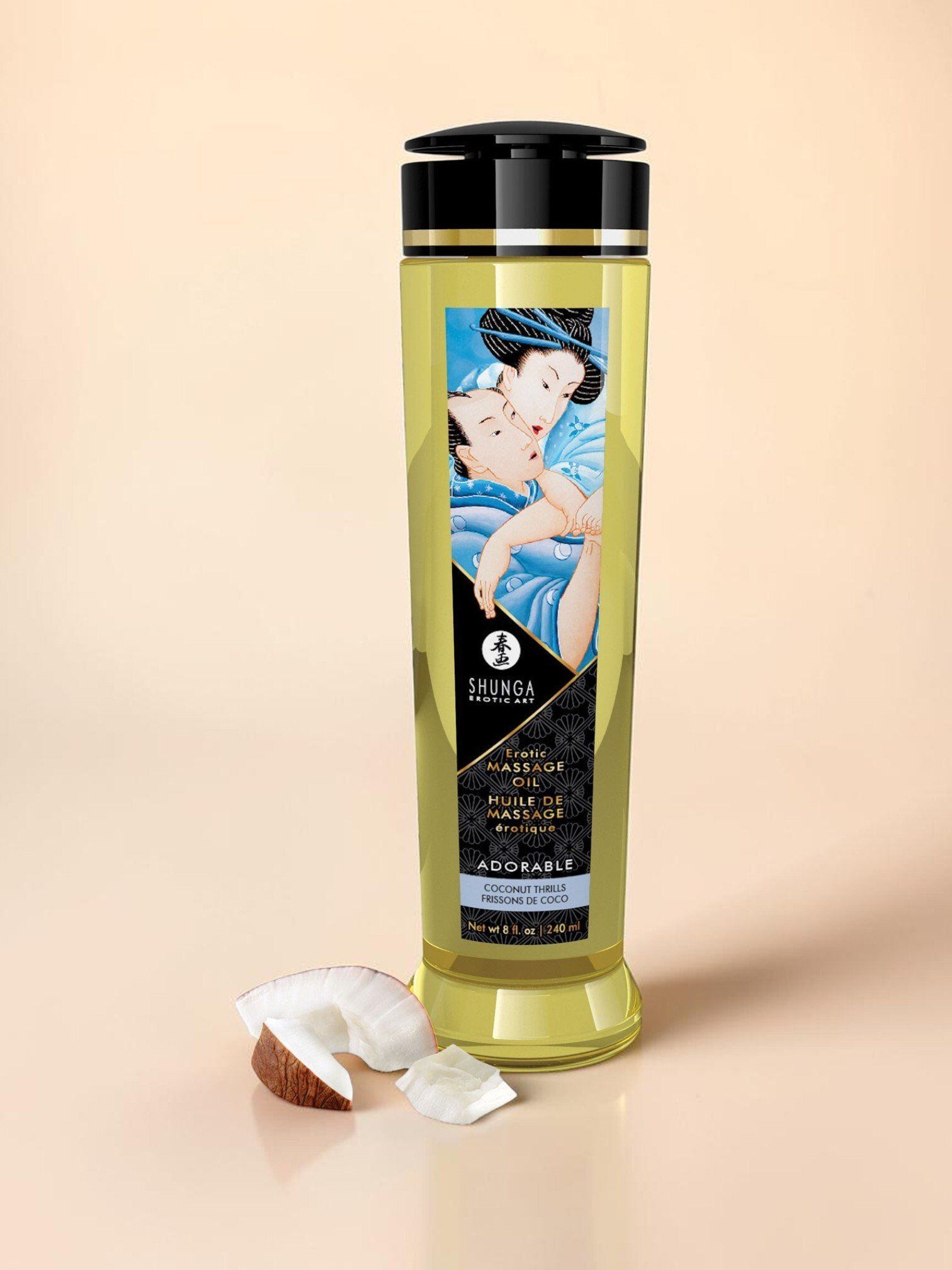 Shunga Huile de massage intime au coco - 240 ml