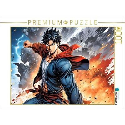 CALVENDO Puzzle Manga Superheld Takao Fushimi - Der Schattenkrieger | 1000 Teile Lege-Größe 64x48cm Foto-Puzzle für glückliche Stunden