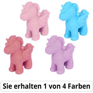 Brunnen Radiergummi 3D Einhorn, für Bleistifte, sortiert, aus Kunststoff