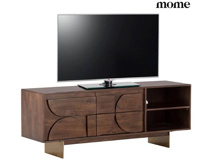 MOME TV-Möbel TRISHA 145cm dunkelbraun