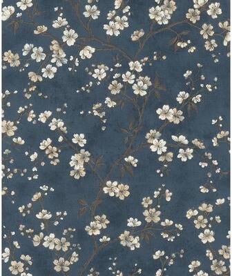 Rasch Tsubomi Blue Cherry Blossom Wallpaper