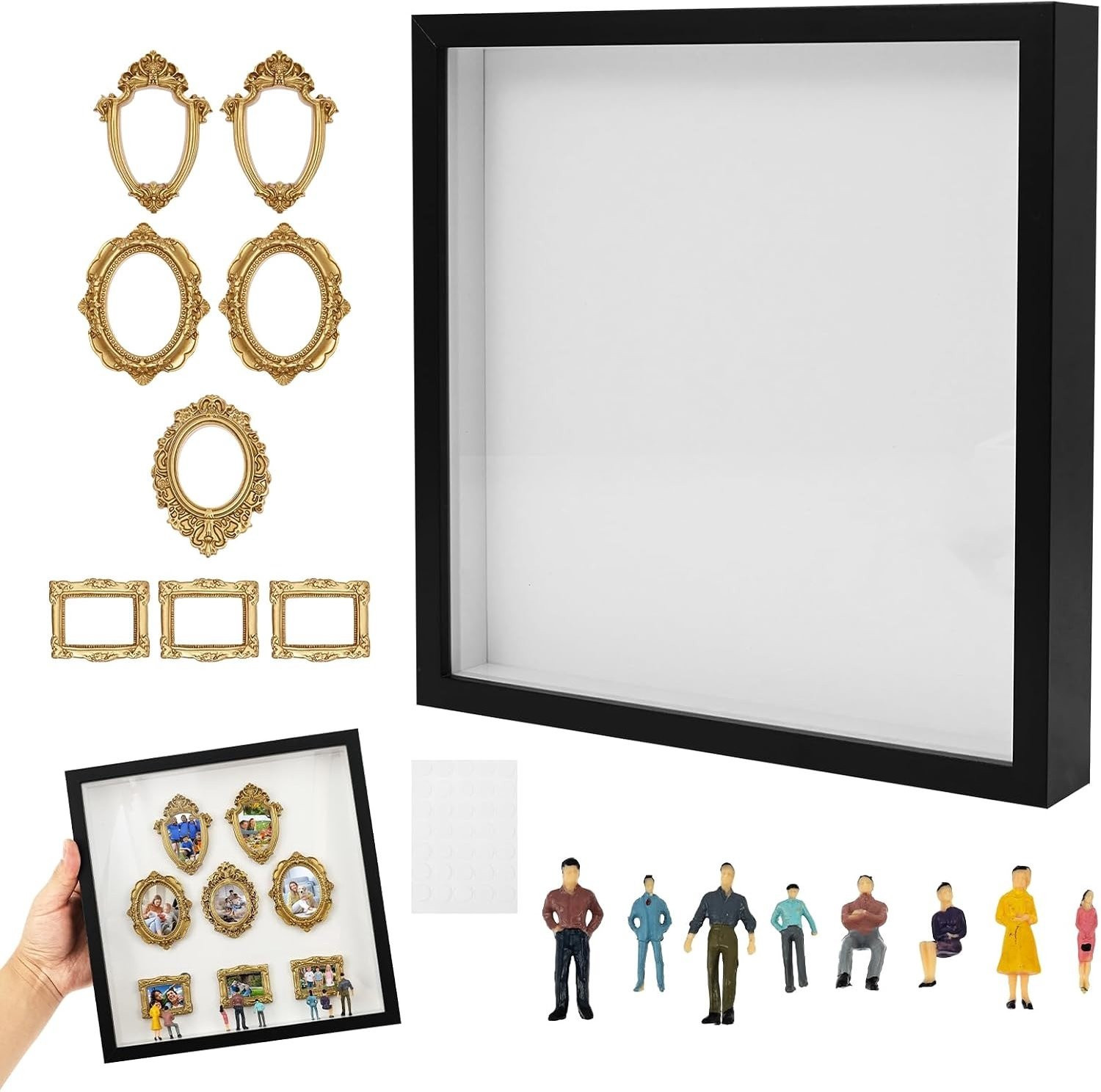 Decoratieve Mini Museum Silhouette Box voor foto's en herinneringen