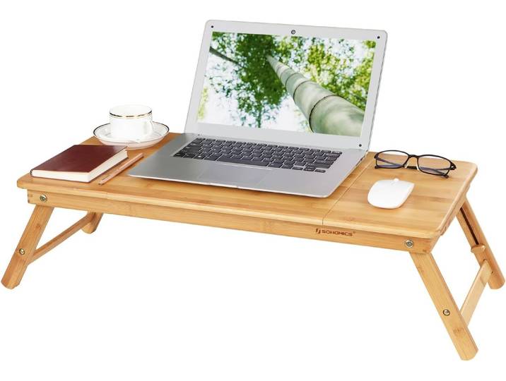 Laptopständer Notebooktisch Klappbar Bambus