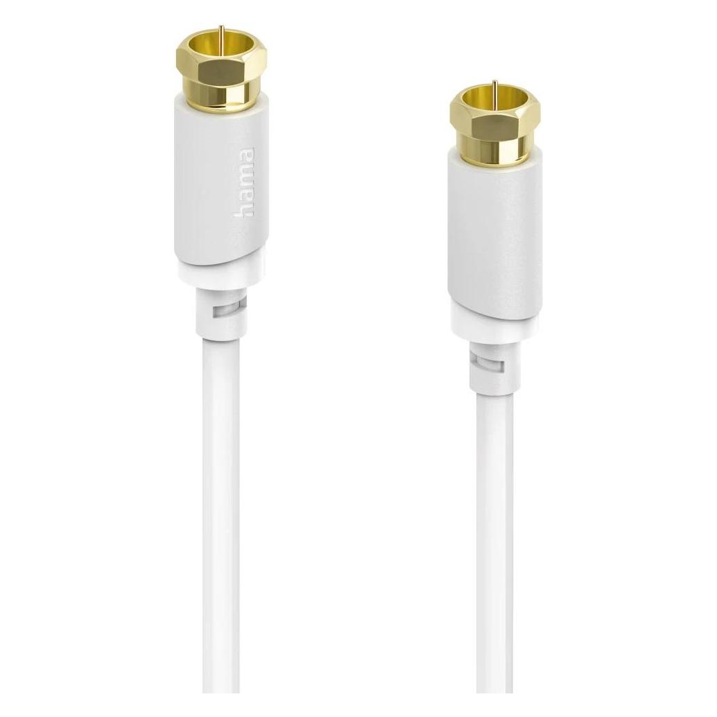 Hama Coaxial Cable For Kabelrouter Network F-Plug 75 O 120 DB 3.00 M (120 dB, Antennenkabel) (00202033)