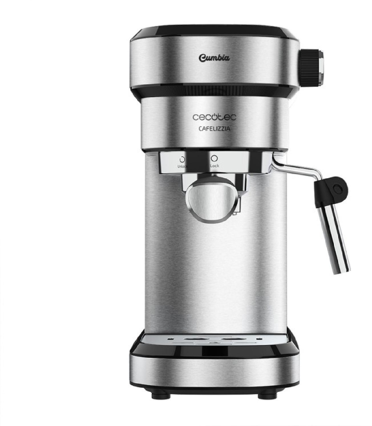 Cecotec Cafelizzia 790 Handmatige espressomachine, 1,2 liter, 1350W, zilverkleurig