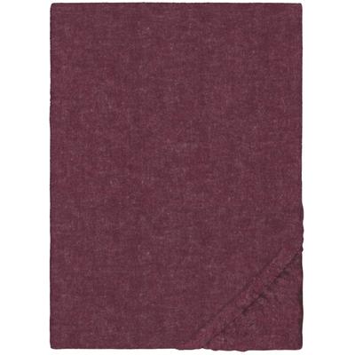 Spannbettlaken BIBERNA "0841380 HERMAL Premium Melange-Biber Spannbetttuch 100% Baumwolle", rot (burgund), L:200cm, Flanell, Obermaterial: 100% Baumwolle, Bettlaken, Spannbettlaken, Biber, wärmend & weich, Rundumgummi, ab Größe 90 x 200 cm
