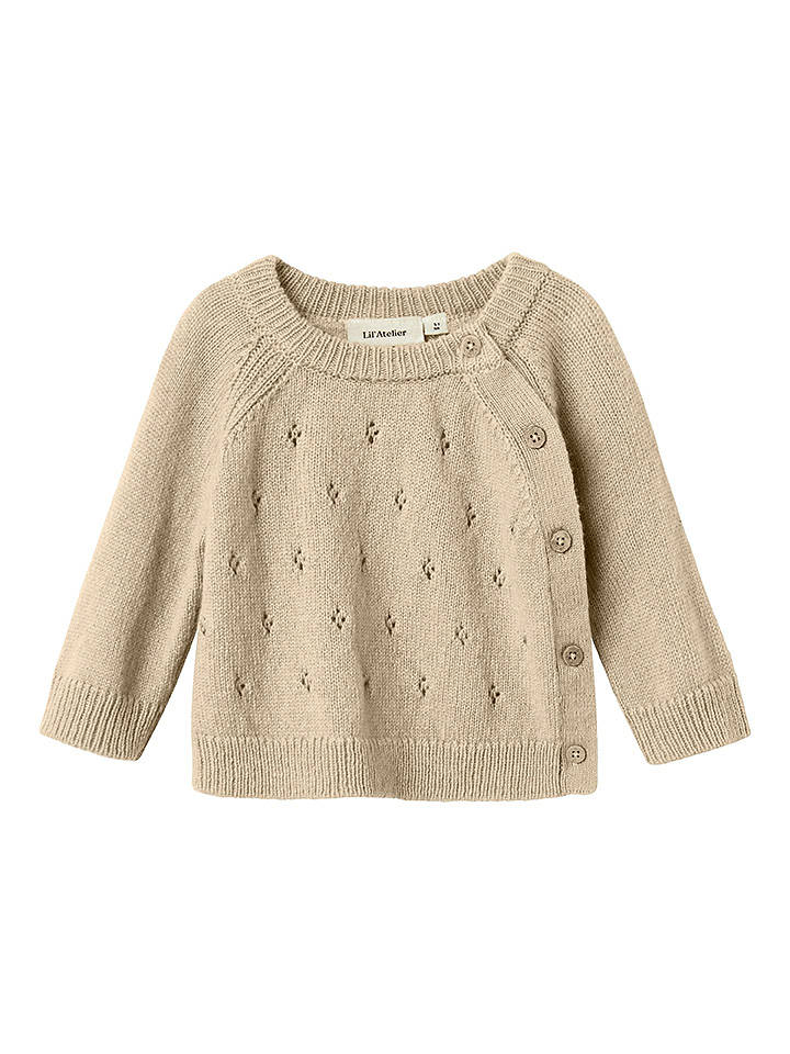 Lil Atelier Cardigan in Beige - 68