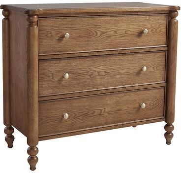Dover 3-Drawer Chest - Chestnut - Ballard Designs