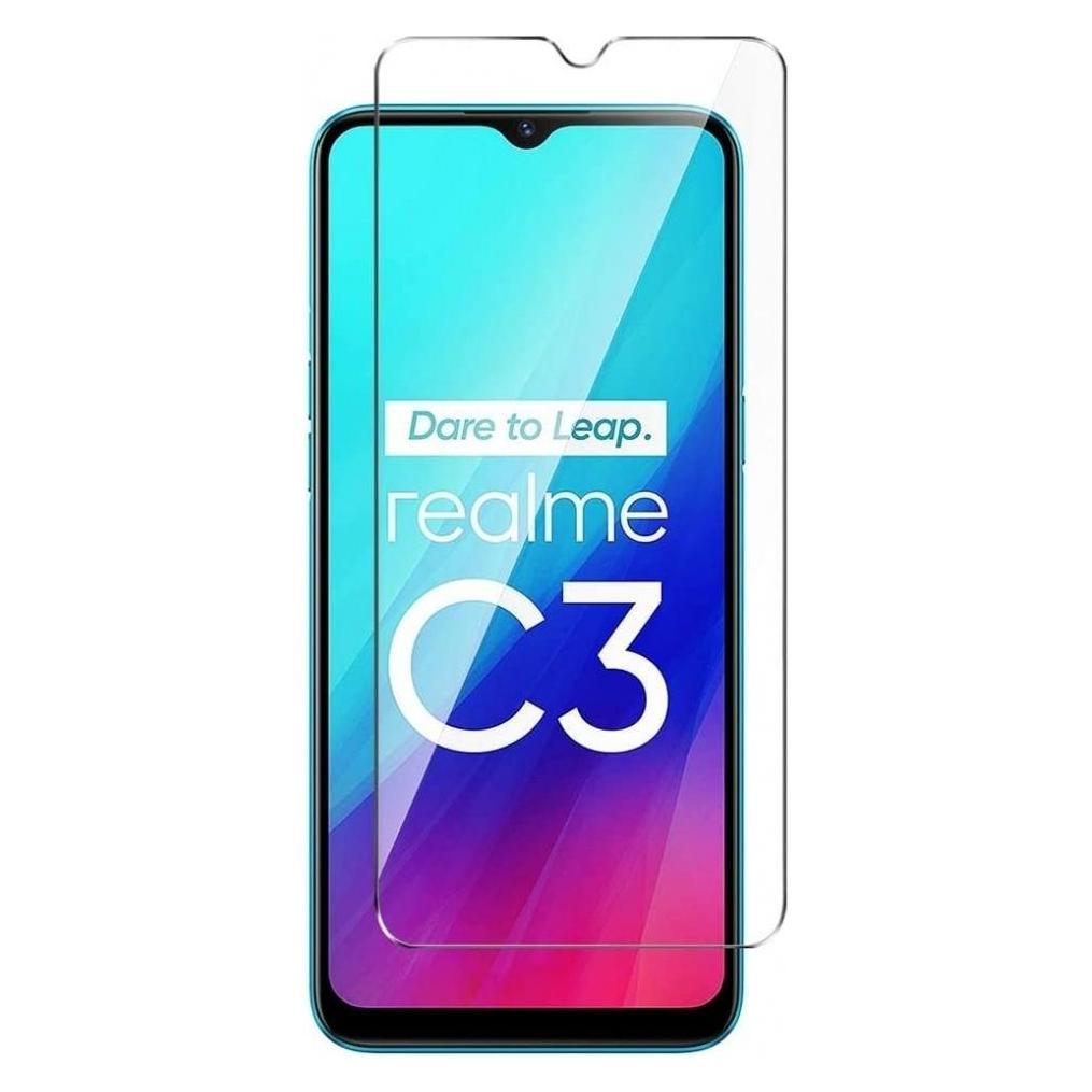 Screenguard Realme C3 Panzerglas Schutzfolie Case Friendly Design (Realme C3) (00026462)