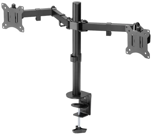 Digitus DA-90400 Monitor-Tischhalterung 2 Display(s) 33,0cm (13") - 81,3cm (32") Schwarz, Schwarz (matt) Drehbar