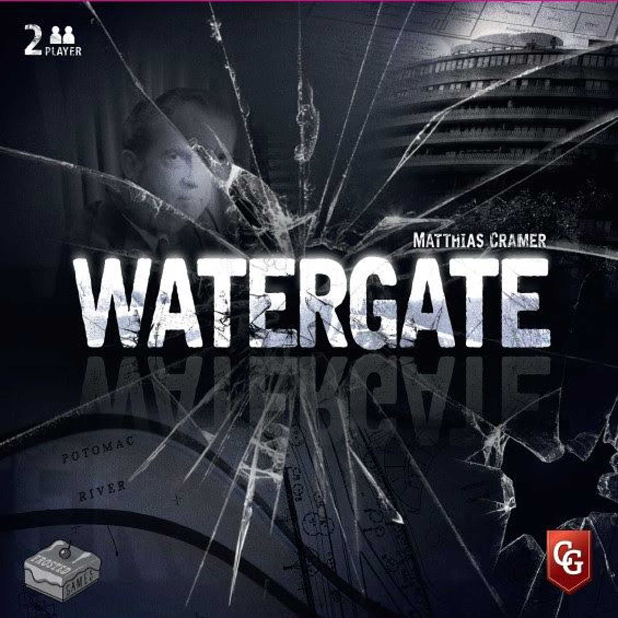 Watergate Strategic Two-Player Card-Driven Board Game, Ages 10+, Asymmetric Gameplay, Evidence-Gathering Mechanics, Compact Box, Capstone Games